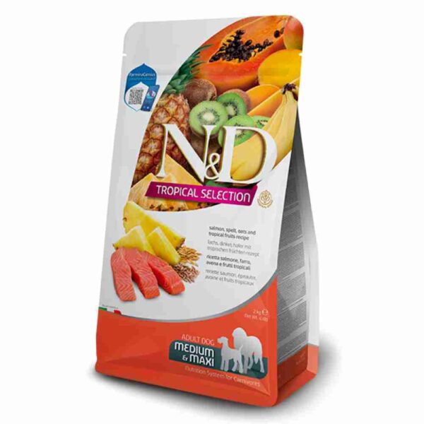 Farmina N&D - Tropical Adult Medium&Maxi Salmone e Frutta Tropicale - 2Kg
