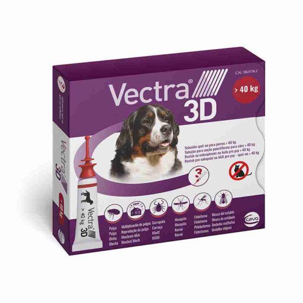 Ceva Vectra 3D - 3 Pipette per Cani oltre 40 kg