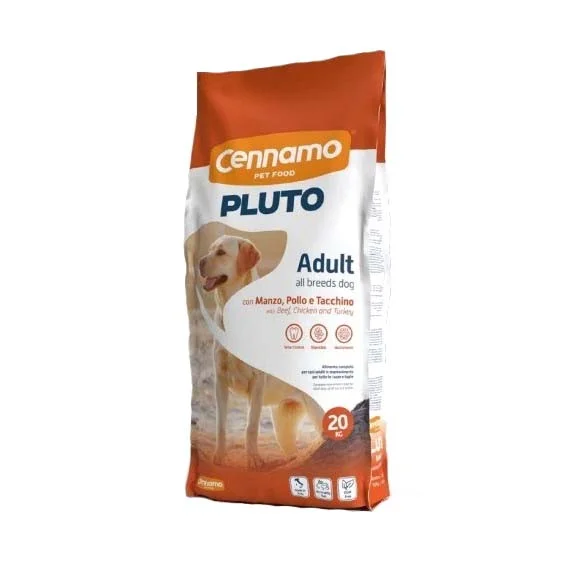 Pluto Dog Adult 20 kg Manzo Pollo e Tacchino