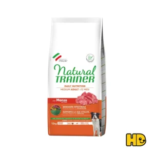 Natural Trainer Medium Adult Manzo 12 kg – Daily Nutrition