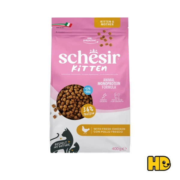 Schesir Kitten Pollo 400 g alimento secco per gattini