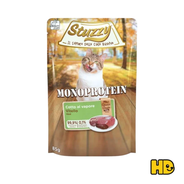 Stuzzy Monoprotein Cat Vitello 85 g alimento umido per gatti adulti