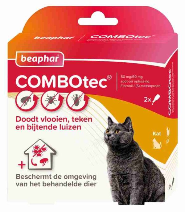 Beaphar Combotec Spot-On - Antiparassitario per Gatti - 3 Pipette